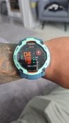 Customer picture of Garmin Instinct 3 - AMOLED Outdoor GPS Smartwatch (50mm) Neotropic with Twilight Band 010-03020-01