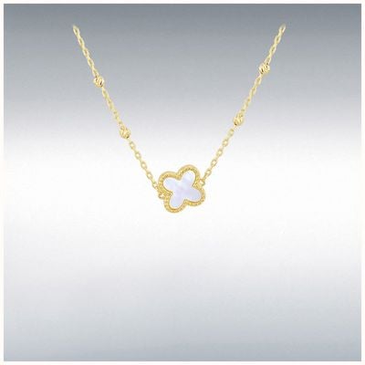 9ct Mother Of Pearl Petal Pendant 1.19.2230