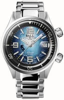 Ball Watch Company Engineer Master II Automatic (42 mm) met blauwe Ocean Diver-wijzerplaat / roestvrijstalen armband DM2280A-S8-BE