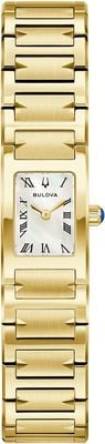 Bulova X marc anthony harmony quartz (14mm) cadran nacre / bracelet acier inoxydable PVD or 97L200