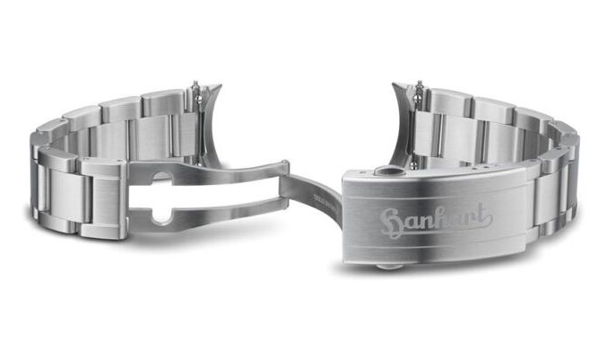 Hanhart Bracelet en acier Pioneer Preventor HD12â¢, 20 mm montre