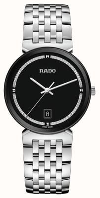 RADO Черный циферблат с блестками Florence (38 мм)/браслет из нержавеющей стали R48912163
