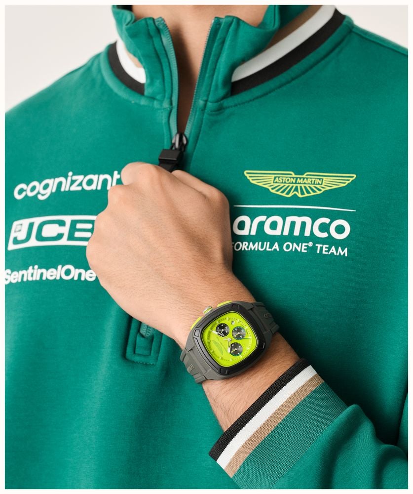 Aston Martin Aramco Formula One™ Team OVR W Quartz Chronograph (44mm) Yellow Dial / Grey Silicone Strap Watch MTFO1F504 - alternative Ansicht 5