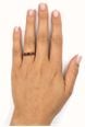 James Moore & Co Pre-Owned 7 Garnet Stone 18ct Yellow Gold Half Hoop Ring J74261 - alternate view 4