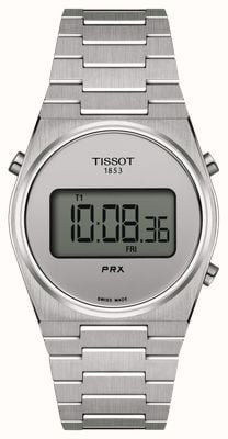 Tissot Prx digitale (35 mm) digitale wijzerplaat / roestvrijstalen armband T1372631103000