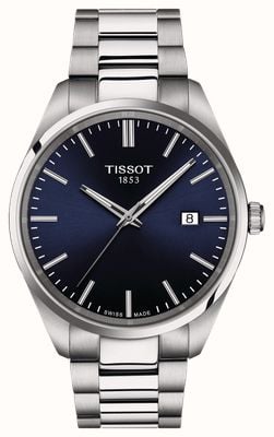 Tissot Heren pr 100 (40 mm) blauwe wijzerplaat / roestvrijstalen armband T1504101104100