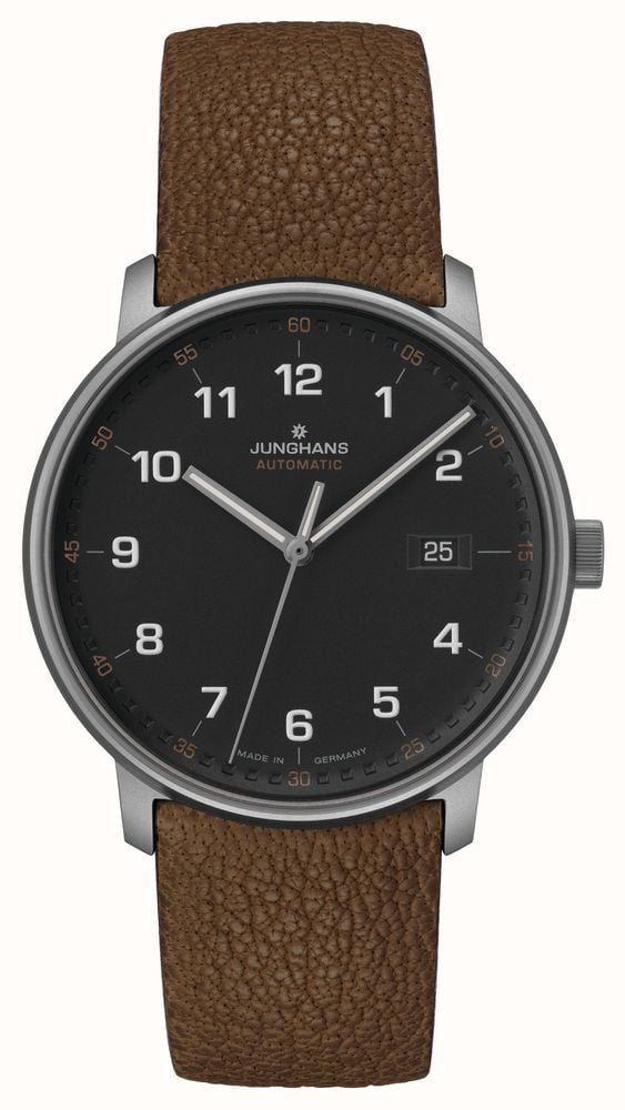 Junghans FORM A Titan Automatic Brown Leather Strap 27 2002.00