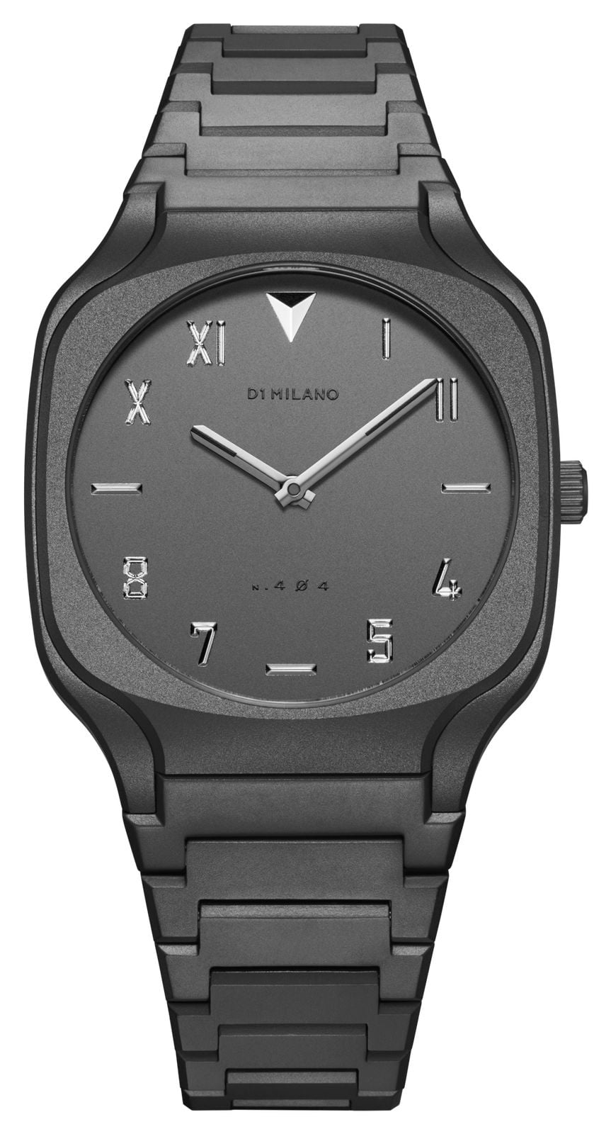 D1 Milano Cadran carrÃ© gris volcanique (37 mm) sablÃ© montre