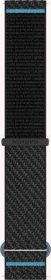 Garmin Schnellwechselarmband (20mm) schwarz & azurblau Comfortfit-Gewebe – nur Armband 010-13900-00