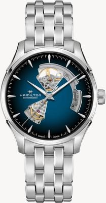 Hamilton Automatyczna niebieska tarcza Jazzmaster (40 mm) i bransoleta ze stali nierdzewnej H32675140