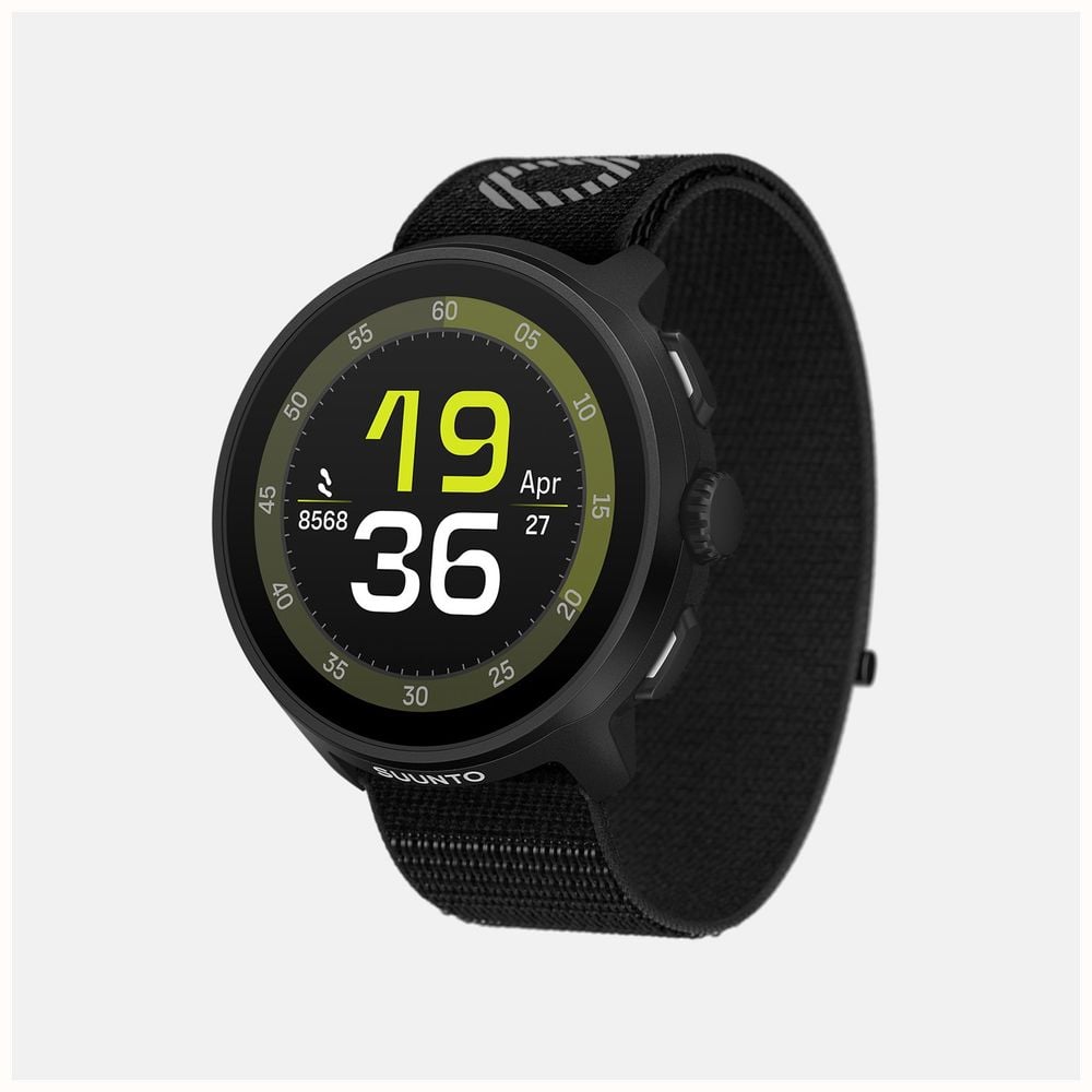 Suunto RUN Lightweight AMOLED Running Watch (46mm) All Black