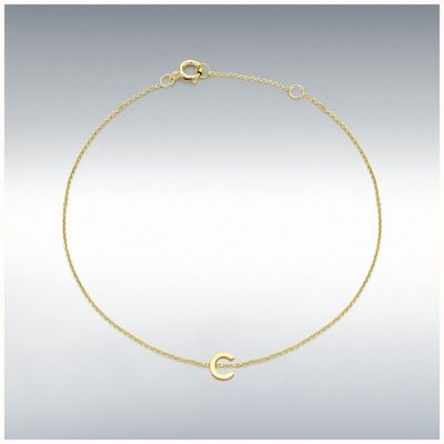 IBB 9ct Yellow Gold Ultra Fine Initial Blet C 1.29.0152