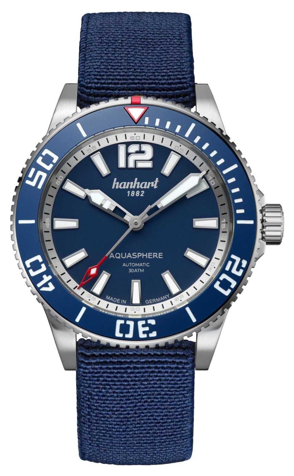Hanhart Aquasphere Freefall (42 mm) cadran bleu / montre