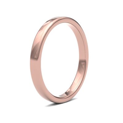 James Moore Wedding Ring | 9ct 玫瑰金 | 2.5毫米 | 中号 | 软球场尺寸 | ag_2.5gms-9r AG_2.5GMS-9R