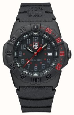 Luminox Navy Seal 3550 Series (44mm) Black Dial / Black NBR Rubber Strap Watch XS.3565