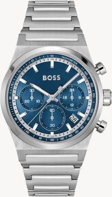 BOSS Candor Chronograph (41mm) Blue Dial / Stainless Steel Bracelet 1514250