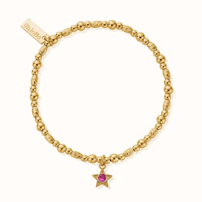 ChloBo July Birthstone Bracelet - 18ct Gold Plated GBBCB3493
