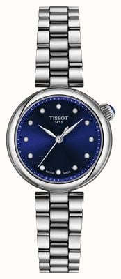 Tissot Montre Desir quartz (28 mm) cadran bleu rayonnant / bracelet acier inoxydable T1520101104600