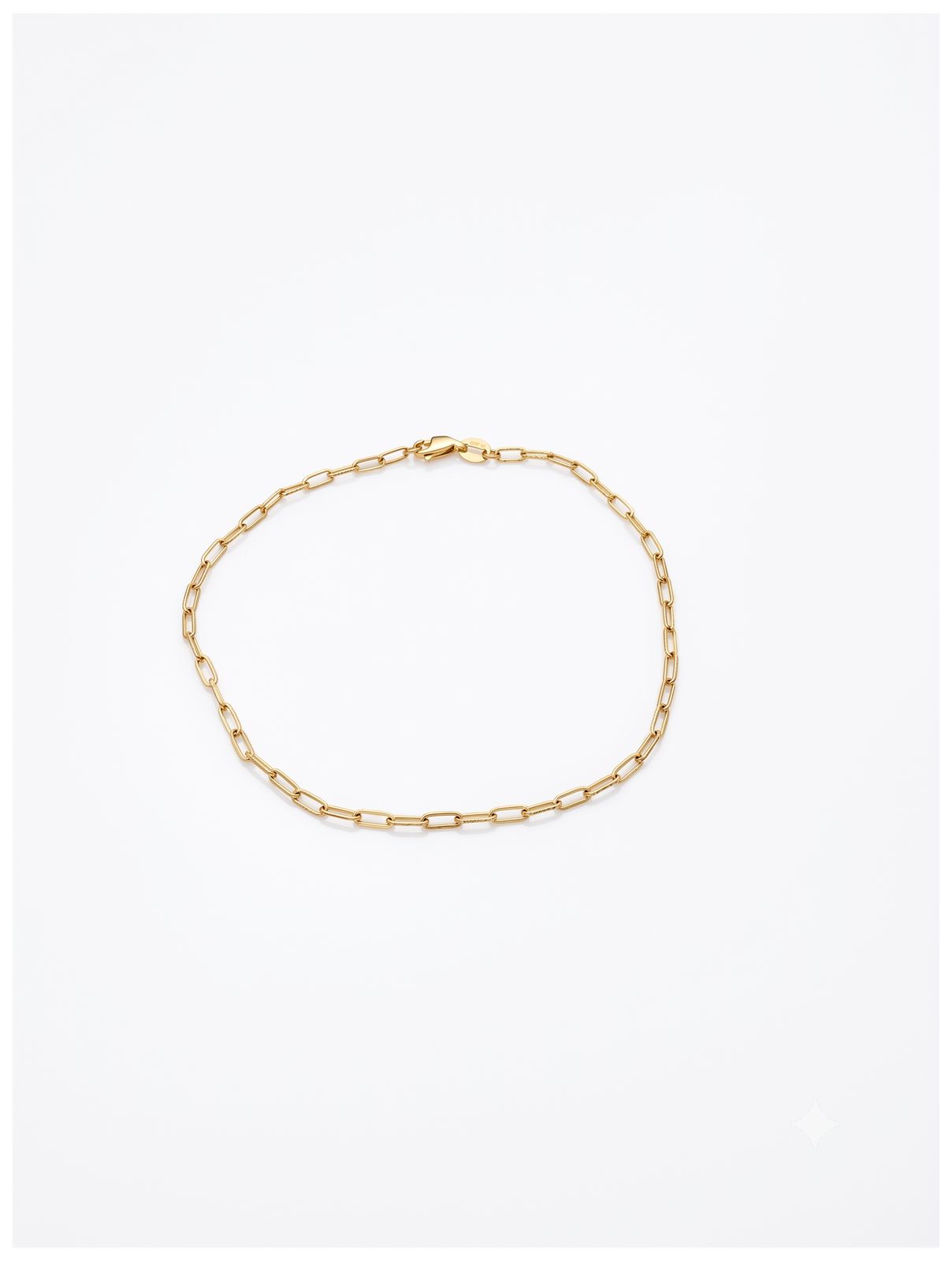 James Moore & Co 9ct Yellow Gold Bracelet paperclip style AG Jewellery