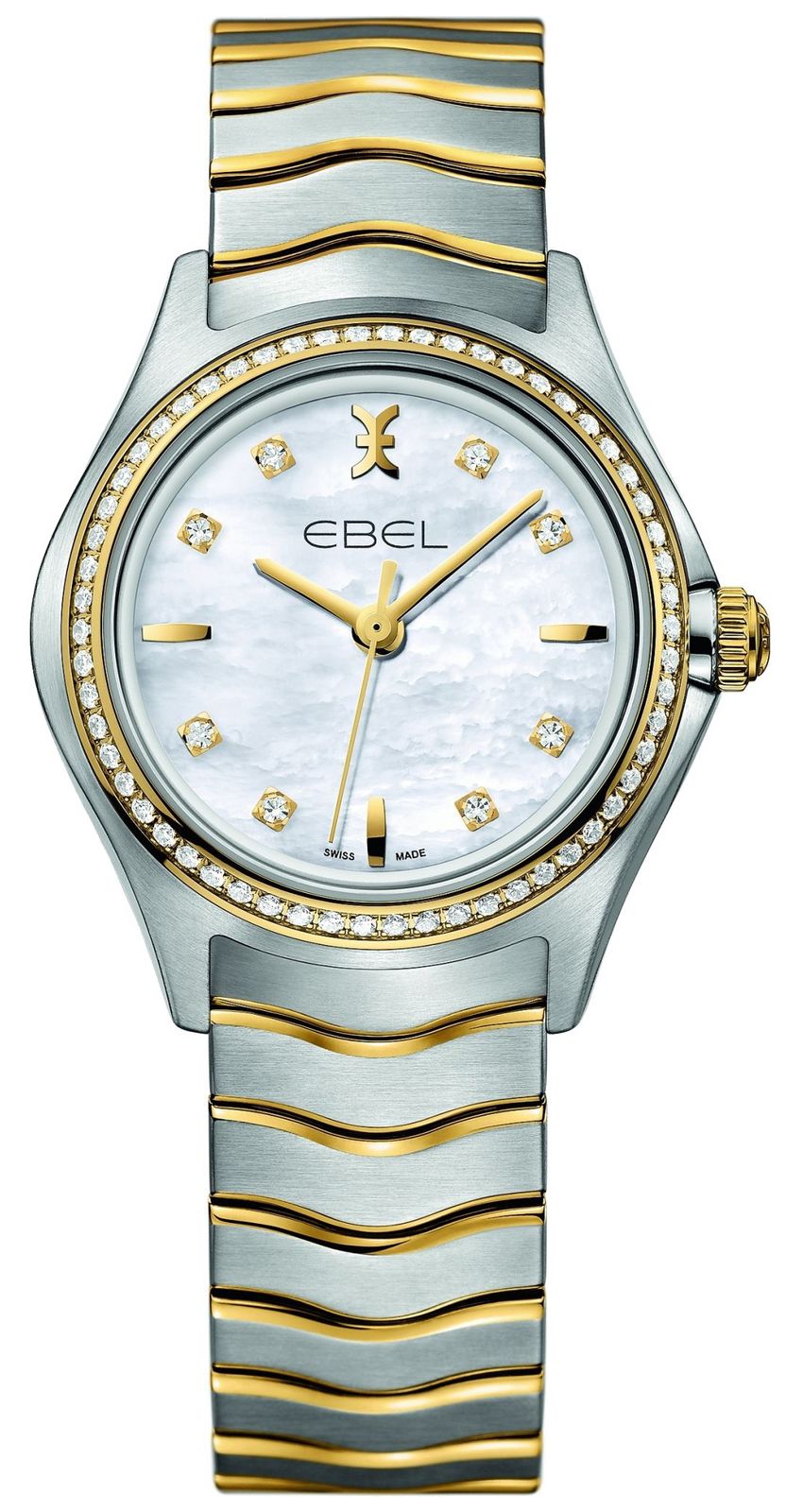 EBEL Wave lady - Cadran nacre 66 diamants (30 mm) / Or 18 montre