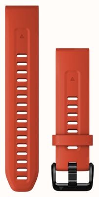 Garmin QuickFit 20mm Strap Only Flame Red Silicone 010-13102-02