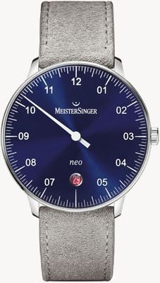 MeisterSinger Herren Form und Stil Neo Automatik Sunburst Blau NE908N