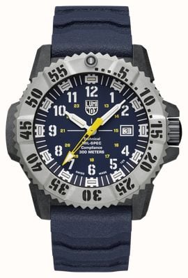 Luminox MIL-SPEC Deep Blue 3350 Series (46mm) Deep-Blue Dial / Deep-Blue Rubber Strap + Black Webbing Strap XL.3355.SET