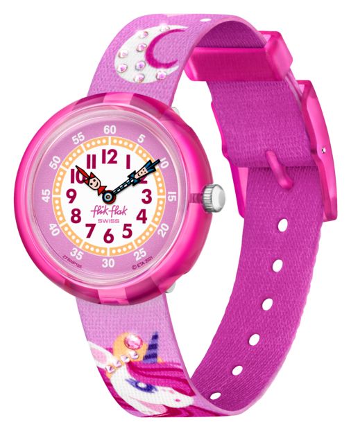 Flik Flak Licorne rÃªveuse | bracelet en tissu motif licorne montre