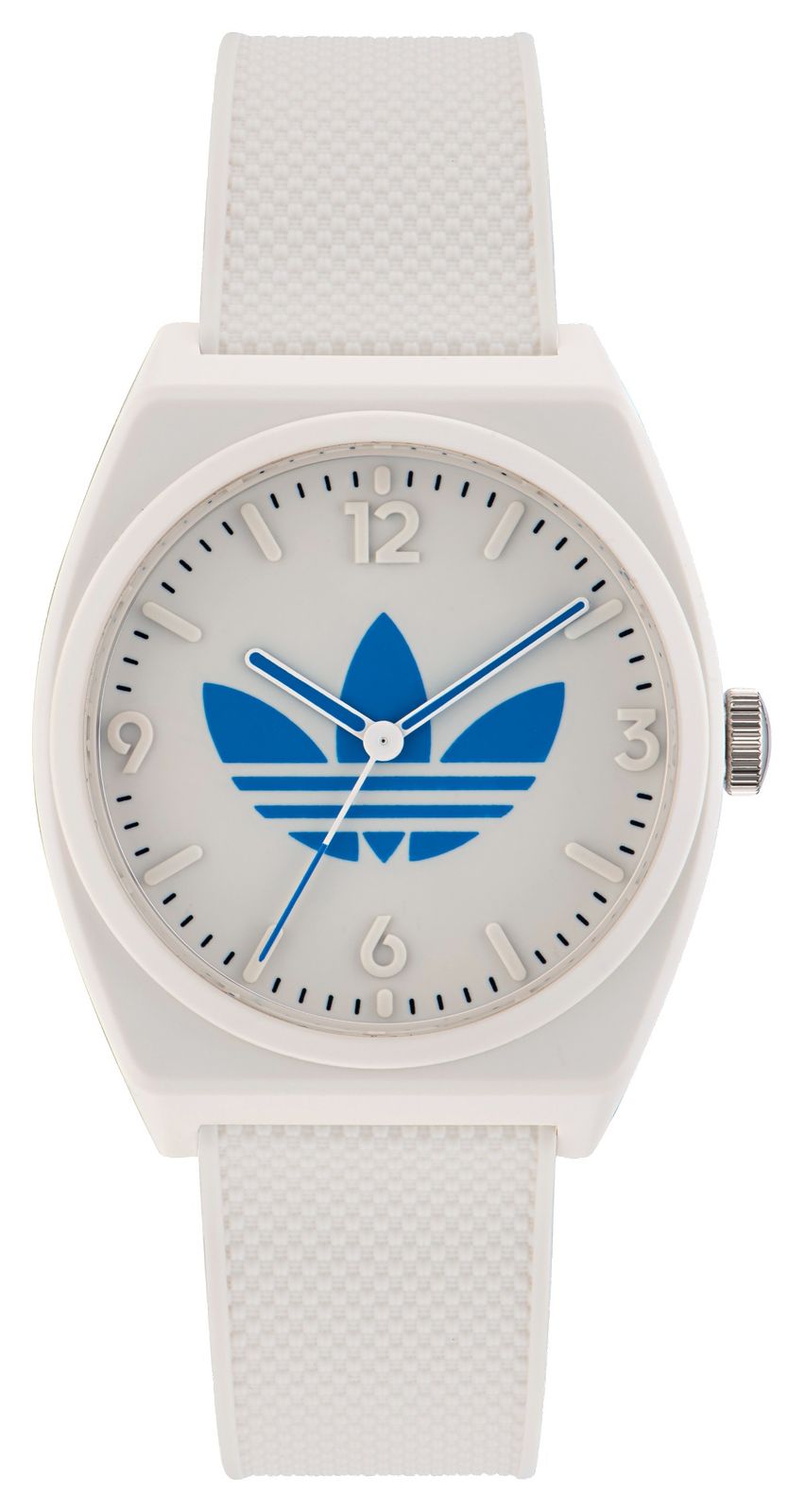 Adidas Projet Deux Cadran Blanc Bracelet En RÃ©Sine Blanche Montre-image