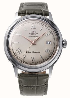 Orient Bambino Automatic (40.5mm) Grey Dial / Grey Leather Strap RA-AC0025N30B