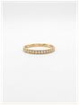James Moore & Co 0.20ct Round Brilliant Natural Diamond 18ct Yellow Gold Half Eternity Ring J7928