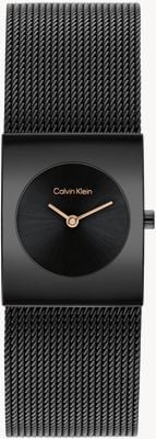 Calvin Klein CK Pulse (21mm) Black Dial / Black PVD Stainless Steel Mesh Bracelet 25100138