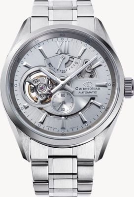 Orient Star Modern Skeleton Automatic (41mm) Silver Dial / Stainless Steel Bracelet RE-AV0125S00B