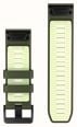Garmin QuickFit Bands (26mm) Olive Drab/Citron Silicone with Black Hardware - Strap Only 010-14508-01 - alternate view 2
