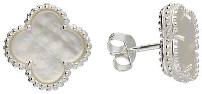 Sterling Silver Mother of Peal Class Earings H6403/M