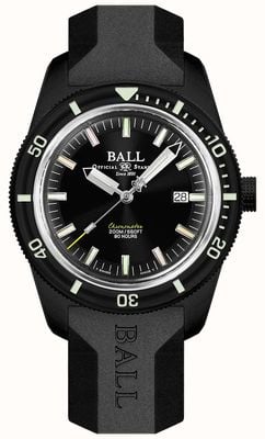 Ball Watch Company Edição limitada do cronômetro de herança skindiver Engineer ii (42 mm) mostrador preto / borracha preta DD3208B-P2C-BK