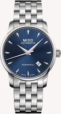 MIDO Baroncelli automatique (38mm) cadran bleu minuit / bracelet acier inoxydable M86004151
