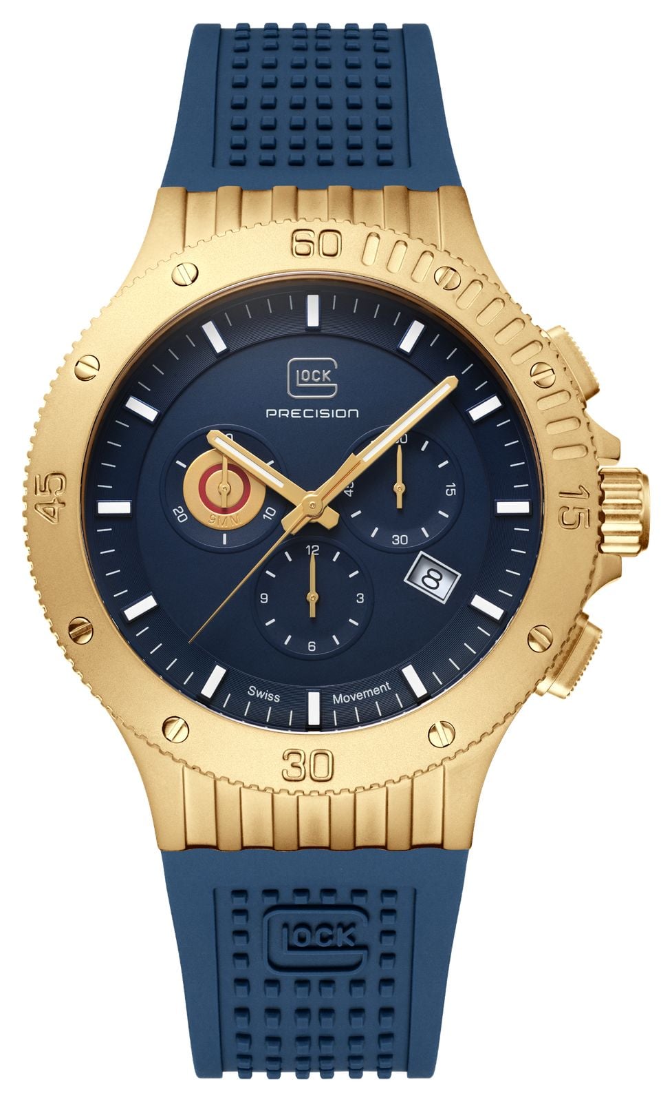 GLOCK Precision Chronographe Ã  cartouche (44 mm), cadran montre