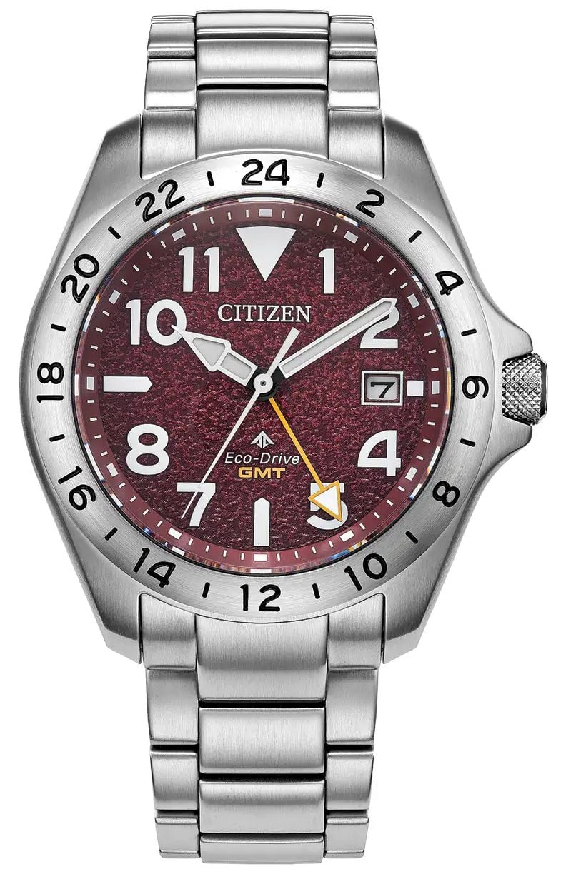 Citizen EcoDrive Promaster Land GMT 39mm Textured Deep Watch Citizen EcoDrive Promaster Land GMT 39mm Textured Deep Watch