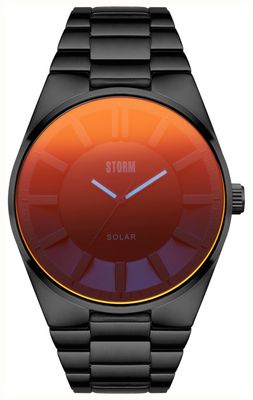 STORM ソラロン ソーラー (43mm) スレートレッド文字盤 / ブラックPVDステンレススチールブレスレット 47562/SL/R