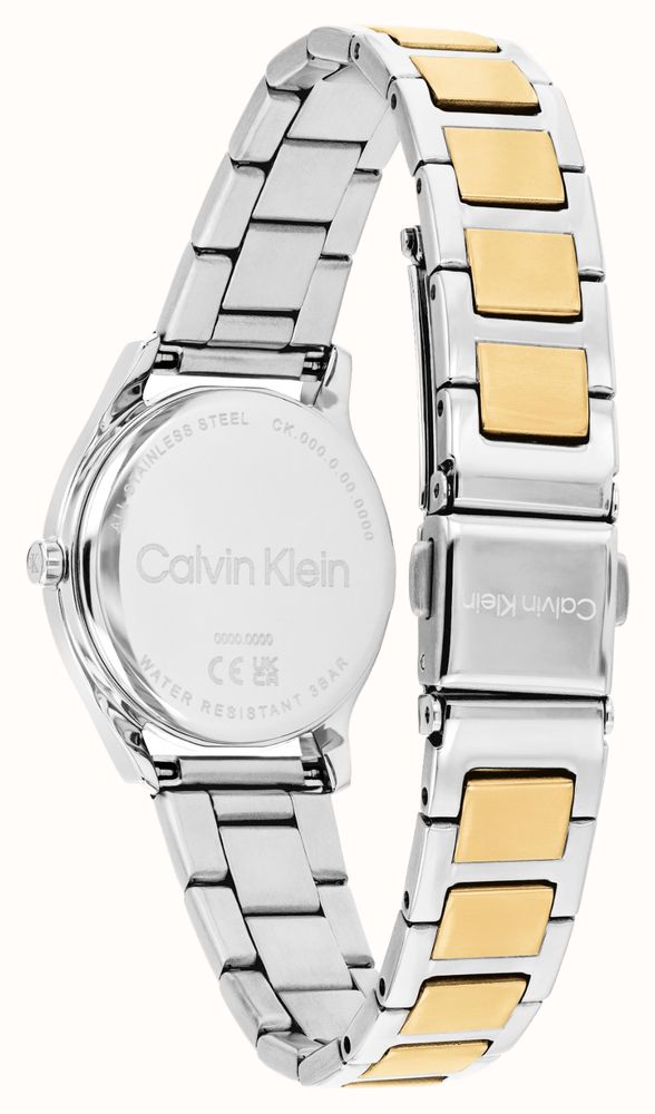 Calvin Klein Sculpted Essentials (28mm) White Dial / Two-Tone Stainless Steel Bracelet 25100215 - alternate view 2