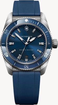 Victorinox Maverick 石英表 (39毫米) 蓝色表盘 / 蓝色橡胶表带 242094