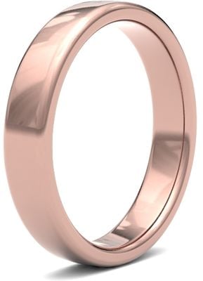 James Moore Wedding Rings | 9ct Rose Gold | 4mm | Medium | Soft Court | AG_4GMS-9R