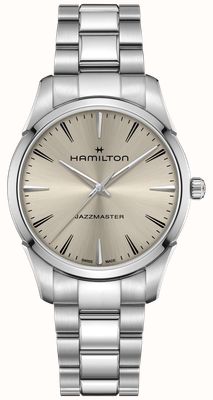 Hamilton Jazzmaster Quartz (40mm) Champagne Sunray Dial / Stainless Steel Bracelet H32461121