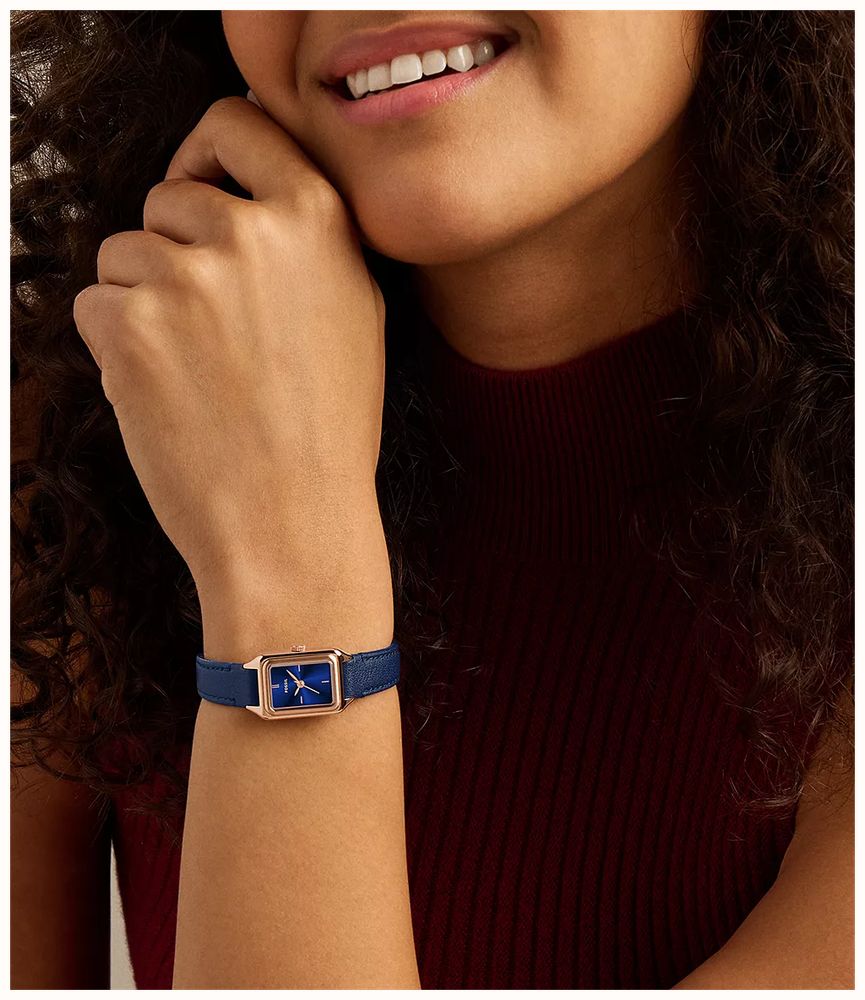 Fossil Raquel 18 mm Three-Hand Blue Leather ES5532 - alternative Ansicht 7