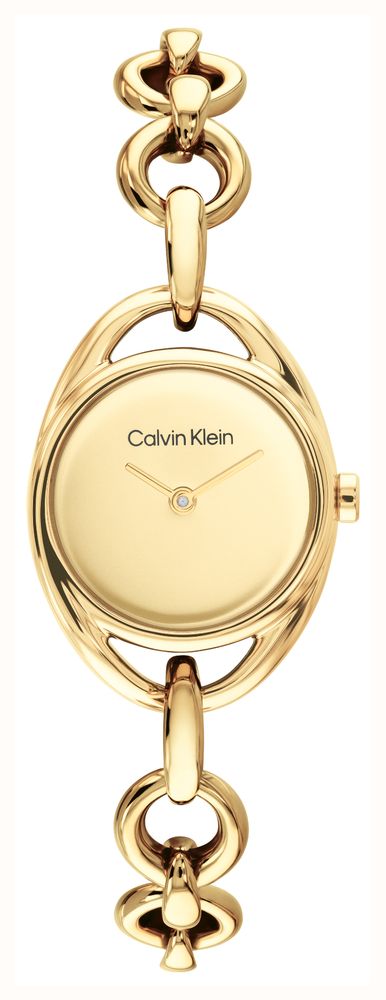 Calvin Klein Pure Link (25mm) Gold Dial / Gold PVD Stainless Steel Bracelet 25100211 - vista alternativa 2