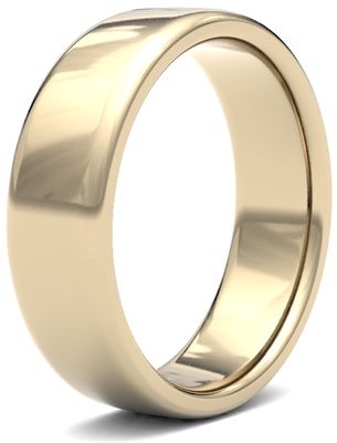 James Moore & Co | 9ct 黄金 | 6毫米 | 中号 | 软场尺寸 | ag_6gms-9y AG_6GMS-9Y