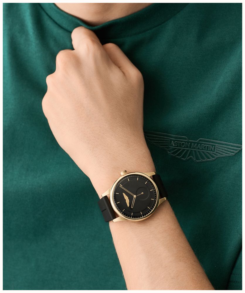 Aston Martin SLS Icon Small-Seconds Quartz (40mm) Black Dial / Black Silicone Strap MTIL1F601 - autre vue 4