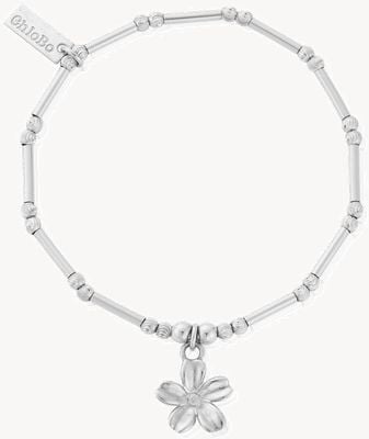 ChloBo Dainty Moon Cut Sparkle Forget Me Not Bracelet SBMCTN3410