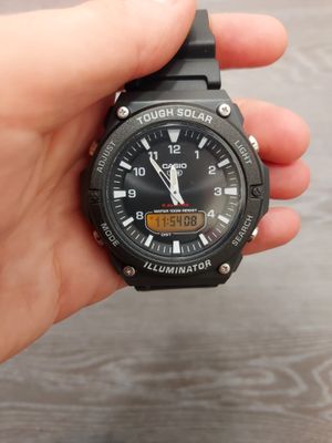 Casio Tough Solar Multifunction Black Dial Black Resin